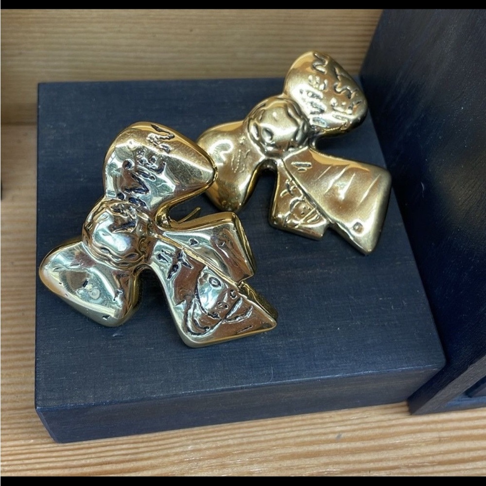 Vivienne Westwood Gold Bow Earrings